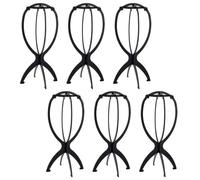 Pack of 6 Foldable Plastic Wig Holder Wig Holder Display Stands for Wigs / Hats