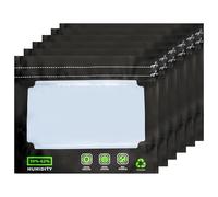 Pack of 6 for Terploc Grove Bags, Weed Humidor Bags, for Terploc Storage Bags for Herbs, Reusable Zip Bags with Moisture Control (58-62%), Antistatic & UV Resistant