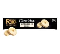 (Pack Of 6) Fox's Biscuits Chocolatey White Rounds 130g