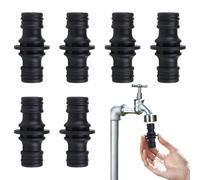 Pack of 6 Garden Hose Connectors, Hose Connector for Gardena Coupling, Hose Connector, Double-Sided Hose Coupling, Hose Adapter Connection Extension, Extension Coupling for Garden