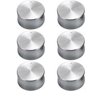 Pack of 6 Gas Hob Knobs, 6 mm Gas Hob Knobs, Universal Gas Hob Rotary Knob, Metal Kitchen Stove Knob, Oven Cooker Accessories Buttons Switch for Oven, Gas Hob, Table Grill