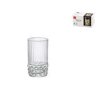 Pack of 6 glass glasses model America '20 shot by the brand Rocco