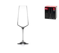 Pack of 6 Glasses Air In Transparent Glass For Flutes, 35.5cl