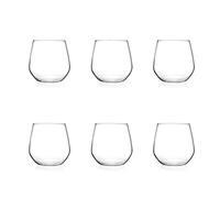 Pack of 6 Glasses Dof Air in Transparent Glass, 38cl