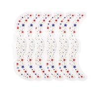 Pack of 6 Glitter Face Freckle , Waterproof Face Stickers, Long Lasting Star and Heart Makeup Freckle Patches for Festival Concert Stage Performances 15 x 5.2 cm