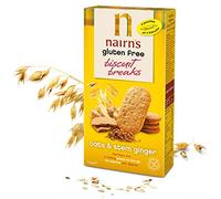 (Pack of 6) - Gluten Free Biscuits Breaks Oats & Stem Ginger | NAIRN'S OATCAKES