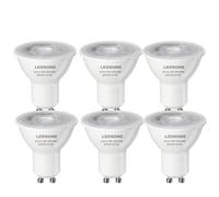 Pack of 6, GU10 LED Bulbs, 5W (50WEquivalent) Cool White 6400K, Non-Dimmable LED GU10 Spotlight Bulb, 550LM 100 Degree Narrow Beam Angle Energy Saving Non-dimmable 230V - [Energy Class F]