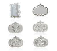 Pack of 6 Halloween silicone moulds, pumpkin and ghosts: silicone Halloween moulds, for candles, soaps, resin, DIY crafts, baking, decoration, silicone mould, pumpkin, silicone moulds, autumn