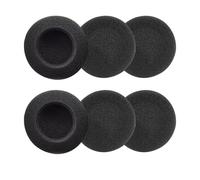 Pack of 6 Headphones Ear Pads for Log H111 H330 H340 H600 H960, Replacement Foam Pads for EDI K500, Lightweight, Cotton, 6 cm, Black