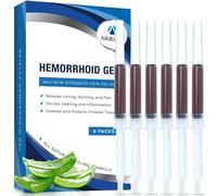 Pack of 6 Hemorrhoid Suppositories for the Treatment of Cracking Complaints - Shrink Gel, Soothing, Healing, Itchy, Burning, Pain Relieving (Loes)