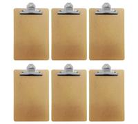 Pack Of 6 Janrax Foolscap Mdf Clipboard With Butterfly Clip (A4 Plus)