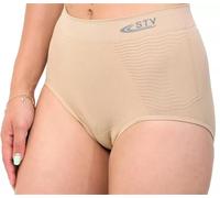 Pack Of 6 Ladies Briefs Womens Seamless High Waist Stretch Soft Comfort Knickers Tummy Support Control Underwear Shapewear Slimming Panties Bikni Brief Pants By STV (Nude,XL)