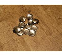 Pack of 6 Large 29mm Self Cover Metal Buttons