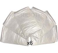 (Pack of 6) Large Plastic Dust Sheets 1.8m x 1.5m PVC Furniture Cover for Builders Decorators DIY