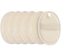 [Pack of 6] Loofah Sponge Pads Natural Organic Bath Luffa Sponges Pads Natural Bath Shower Loofah Body Scrubber Sponges for Exfoliating Your Skin