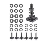 Pack of 6 M6 Hammer Head Screws T-bolt Sets, 304 Stainless Steel Hammer Head Screws with Hex Nuts for Roof Rack, Roof Rack Basket