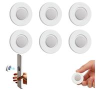 Pack of 6 Magnetic Remote Control Holder - Super Strong Wall Mount for TV Remote Control, Self-Adhesive No Drilling, Slim Design, Strong Magnets for TV, Air Conditioning and More - Handy Organizer