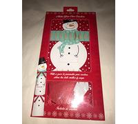 Pack Of 6 Make Your Own Personalised Christmas Crackers Hats Snaps Cute Snowman