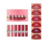 Pack of 6 Matte Lipsticks Long Lasting 8H Wear Multiple Shades Comfortable All Day Party Lipstick