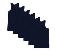 Pack of 6 Men's Vest Black White and Assorted Classic Style Top 100% Rich Cotton Vest and Assorted S,M,L,XL,XXL. (UK, Alpha, M, Regular, Regular, 6 BLACK)