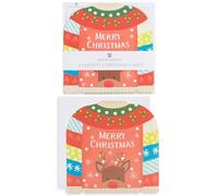 Pack Of 6 Merry Christmas Jumper Charity Christmas Cards Multiple Charities