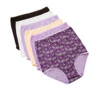 Pack of 6 Mixed Colours Cotton Briefs