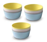 Pack of 6 Multi-Coloured Pastel Plastic Bowls - Lightweight BPA-Free Dishes for Kids, Parties, and Everyday Use - Dishwasher & Microwave Safe, Perfect for Serving Snacks, Cereal, and More (3)