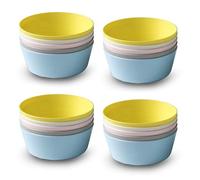 Pack of 6 Multi-Coloured Pastel Plastic Bowls - Lightweight BPA-Free Dishes for Kids, Parties, and Everyday Use - Dishwasher & Microwave Safe, Perfect for Serving Snacks, Cereal, and More (4)