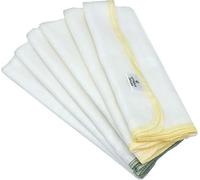 (Pack of 6) Multi-coloured Pure & Gentle Muslin Face Cloths, by WithNature Skincare