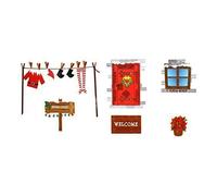 Pack of 6 Naughty Christmas Elf Wall / Skirting Board Stickers