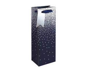 Pack of 6 Navy Ombre Bottle Gift Bags Perfect For Birthday,Anniversary,Parties