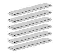 Pack of 6 Neodymium Magnets Extra Strong Rectangular Flat Magnets for Crafts, Household and Office (60 x 10 x 3 mm)