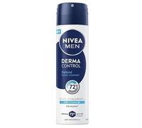 Pack of 6 - NIVEA MEN Deodorant Spray, Antiperspirant, Up to 72 Hours Protection - Derma Control Defend - 150 ml