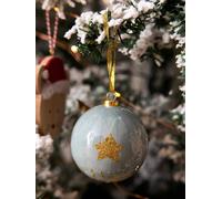 Pack of 6 Nordic-Type Christmas Baubles green