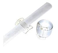 Pack of 6 Oasis® Shimmer Wrap Corsage Accessory Wristlets - White