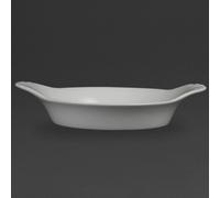 Olympia Whiteware Round Eared Dishes 220mm (6 Pack)