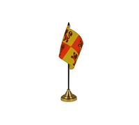 Pack Of 6 Owain Glyndwr Wales Welsh Desktop Table Centrepiece Flag Flags With Gold Bases Ideal For Party Conferences Office Display