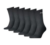 Pack of 6 Pairs of Crew Socks in Cotton Mix Black