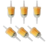 Pack of 6 Petrol Filter Fuel Filter Universal Fuel Filter 8 mm 6 mm Diesel Filter Fuel Filter Petrol Liquid Filter Petrol Filter for Lawnmower Car Motorcycle Scooter Moped Diesel Moped