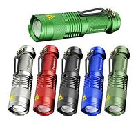 Pack of 6,Pocketman 7W 300LM SK-68 3 Modes Mini LED Flashlight Torch Tactical Lamp