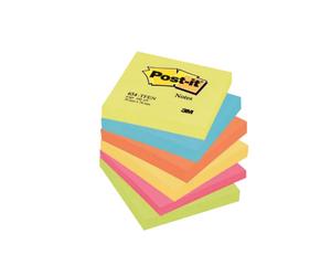 Pack Of 6 Post-it 76x76mm Energy Colours Notes - Free Next Working Day Delivery
