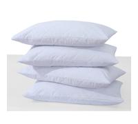 (Pack of 6) Quilted Pillow Protectors Soft & Comfortable Zipper Pillow Case Protector-Hypoallergenic & Anti-Bacterial-Poly Cotton pillow protectors Size 50 x 75cm