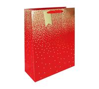 Pack of 6 Red Ombre Large Gift Bags - Christmas Birthday Occasional Party