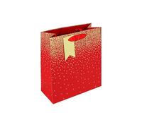 Pack of 6 Red Ombre Medium Gift Bags - Christmas Birthday Occasional Party