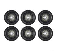 Pack of 6 Replacement Wheels for Fitness Equipment, Cable Tractors and Garage Door Rollers, Diameter 70/90 mm Pulley, Replacement Parts Nylon Bearing Wheels with Ball Bearings (70 mm)