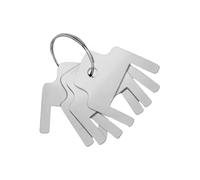 Pack Of 6 Restroom Dispenser Sturdy Stainless Steel Commercial Grade With Keychains For Maintenance Professional Dispenser Replacement