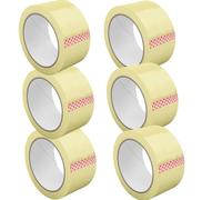 Pack of 6 Rolls Packaging SELLOTAPE Clear Parcel Packing Strong Tape 66m x48mm