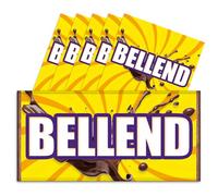 Pack of 6 Rude Chocolate Bar Wrappers - 6x Bellend Funny Choc Bar Covers Secret Santa Gift Xmas Christmas Wife Husband Fun Friend Present Get Well Soon Prank Insult. Chocolate Not Included.