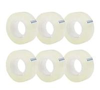 Pack of 6 Sellotape L20m x W18mm Sticky Clear Transparent Tape Mini Small Rolls Refill