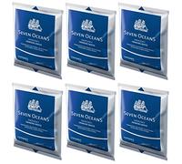 Pack of 6 Seven Oceans Long-Life Emergency Drinking Water 500ml for Liferafts, Lifeboats Survival